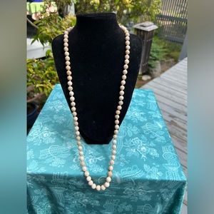 Long strand ❤️Sandstone Beaded Necklace